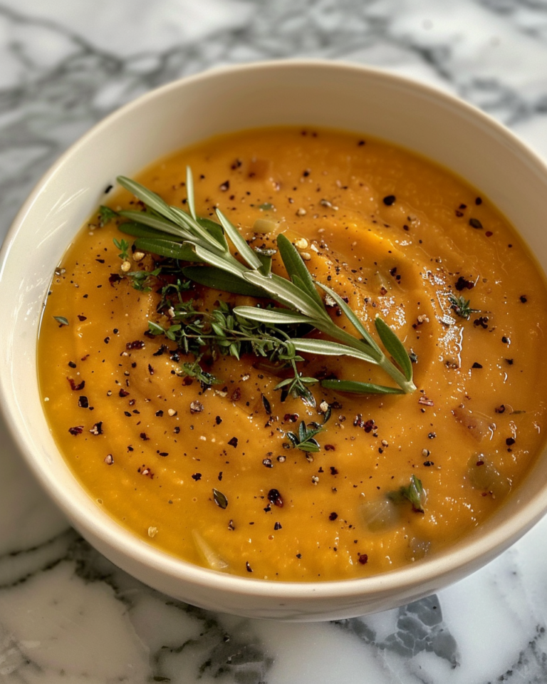 Quick Autumn Sweet Potato Soup taken with iphone 15 pro max --iw 2 --ar 4:5 --v 6.0 --raw