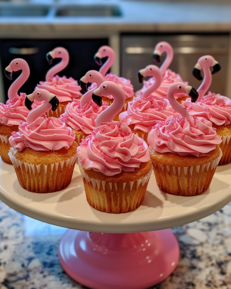 Quick Flamingo Cupcakes For An taken with iphone 15 pro max --iw 2 --ar 4:5 --v 6.0 --raw