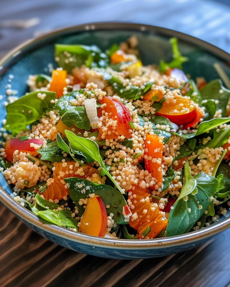 Warm Couscous Salad With Apricot Vinaigrette taken with iphone 15 pro max --iw 2 --ar 4:5 --v 6.0 --raw